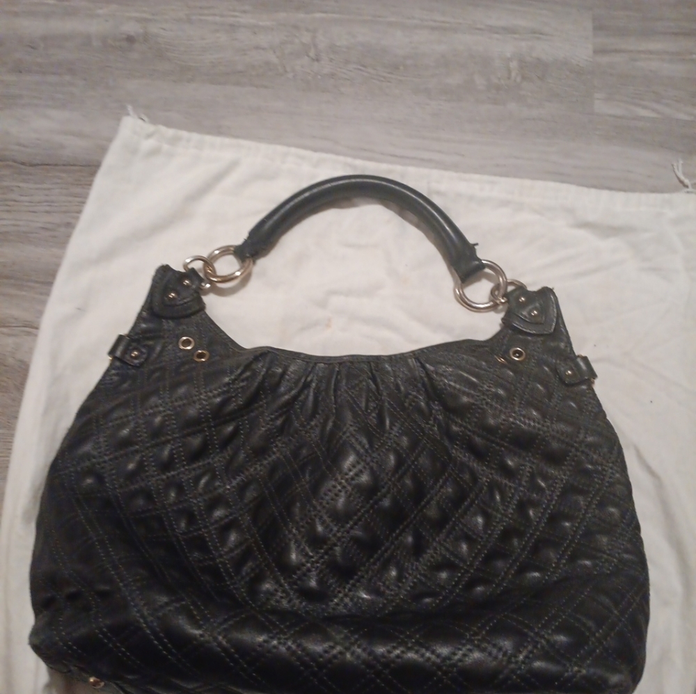 Marc Jacobs Black Quilted Leather Stam Hobo,